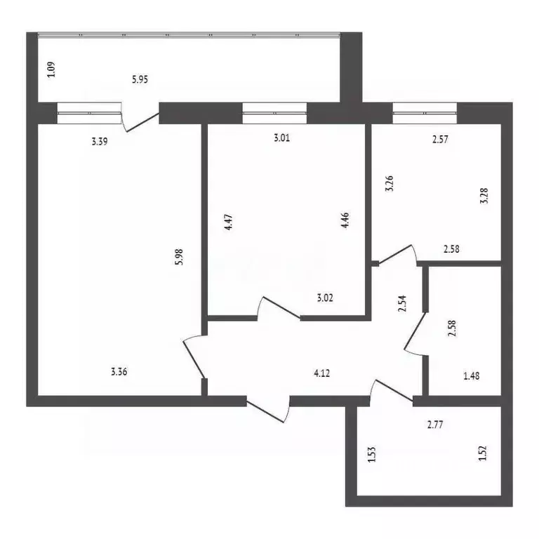 2-к кв. Красноярский край, Красноярск Норильская ул., 16И (57.1 м) - Фото 1