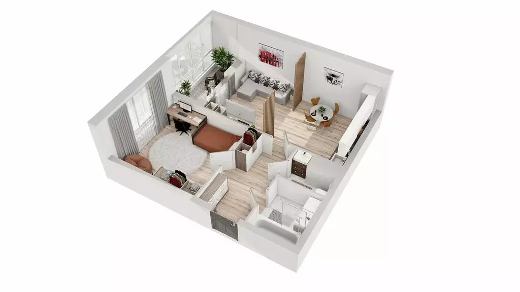 2-комнатная квартира: Красное Село, улица Лермонтова, 15к2 (53.01 м) - Фото 1