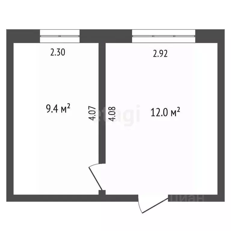 Комната Крым, Саки ул. Строительная (21.4 м) - Фото 2