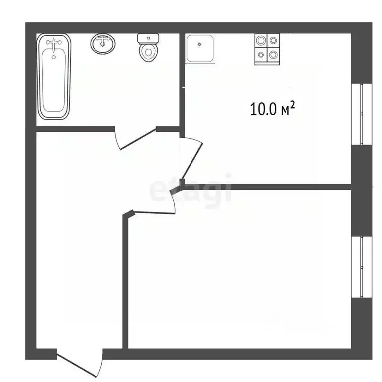 1-к кв. Ямало-Ненецкий АО, Пуровский район, Уренгой пгт, Центральный ... - Фото 2