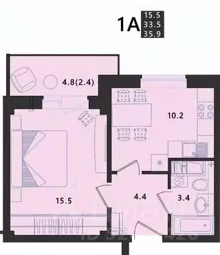 1-к кв. Псковская область, Псковский район, Завеличенская волость, д. ... - Фото 0