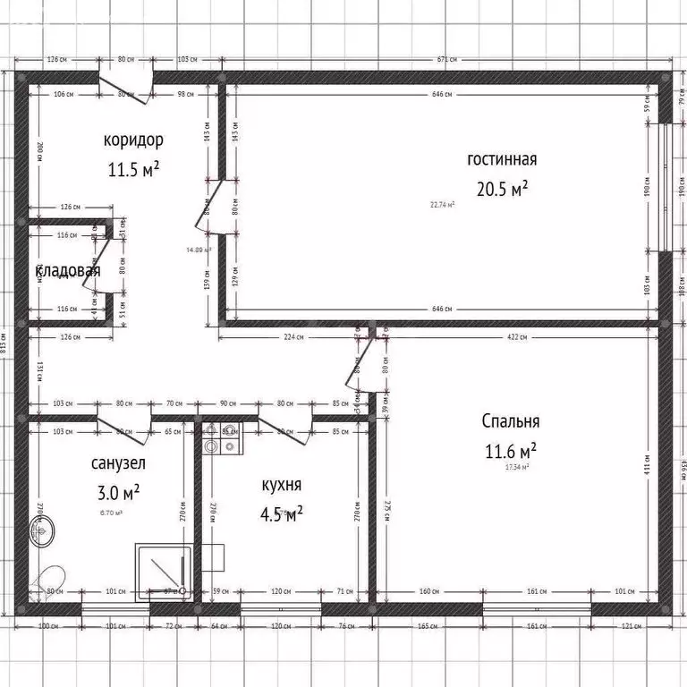 2-комнатная квартира: Ишимбай, Зелёная улица, 8 (52 м) - Фото 1