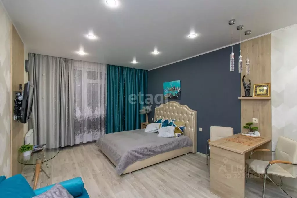 Студия Тюменская область, Тюмень ул. 2-я Луговая, 24к1 (32.0 м) - Фото 1