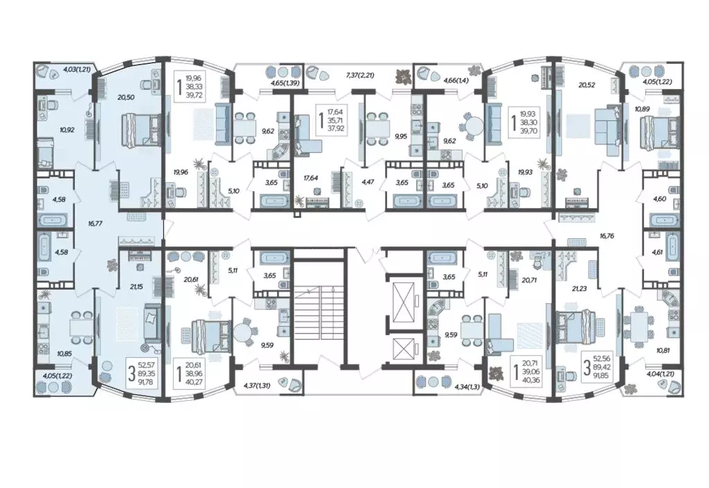 3-комнатная квартира: Краснодар, Уральская улица, 100/6 (91.78 м) - Фото 2