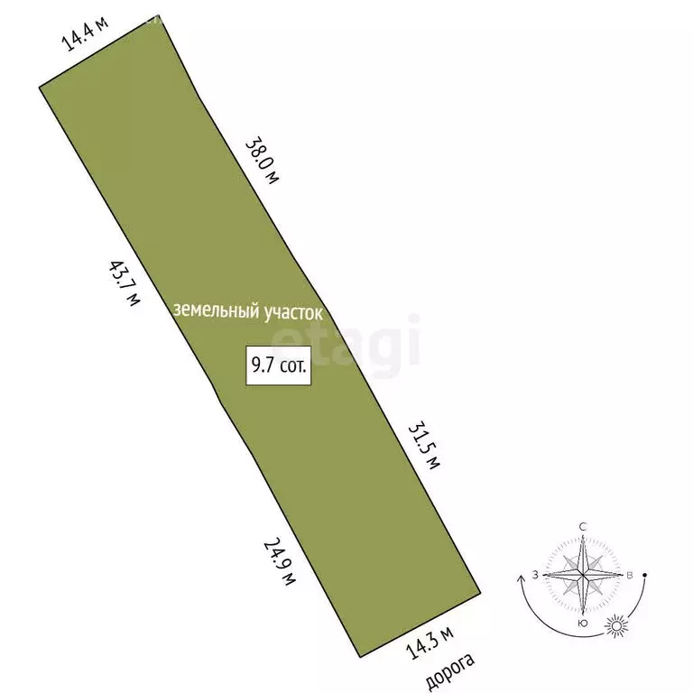 Дом в село Беркут, Молодёжная улица (70 м) - Фото 1