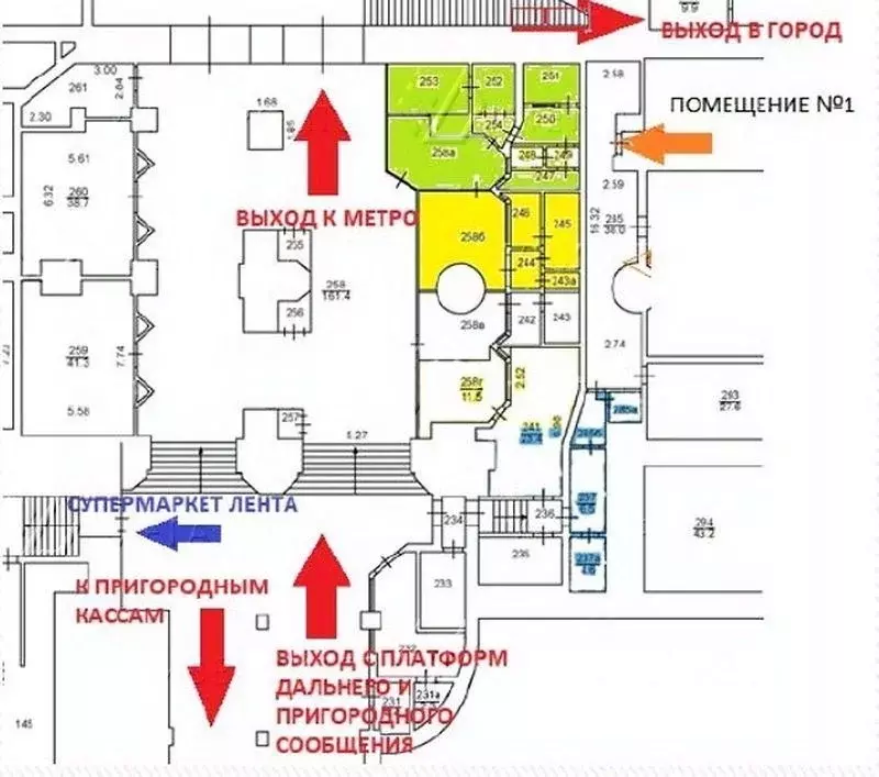 Офис в Москва Комсомольская пл., 2 (59 м) - Фото 0