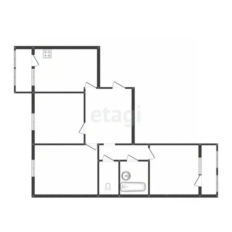 3-к кв. Костромская область, Кострома Паново мкр, 27 (61.1 м) - Фото 2