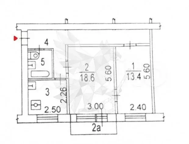 2-к. квартира, 44 м, 4/5 эт. - Фото 0