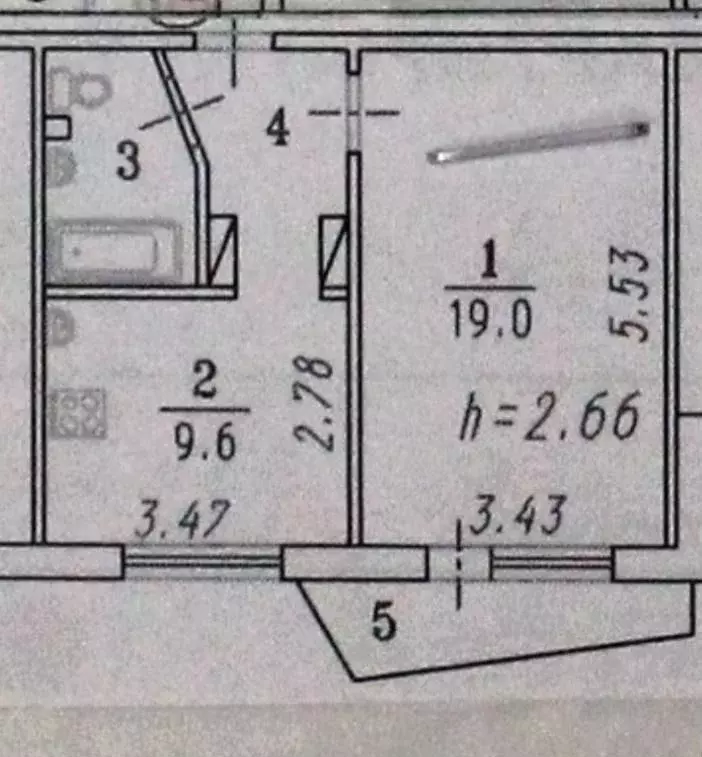1-к кв. Омская область, Омск ул. Сазонова, 208 (37.0 м) - Фото 0