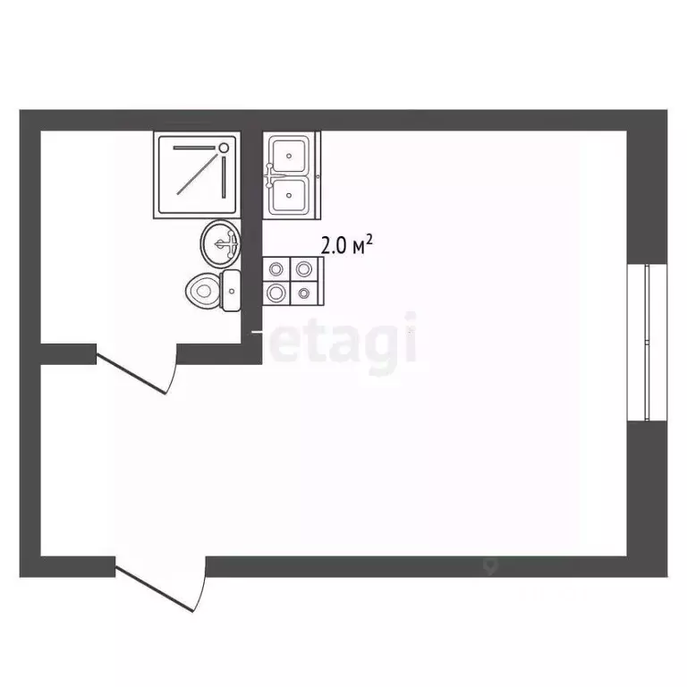 Студия Тюменская область, Уватский муниципальный округ, пос. Туртас ... - Фото 2