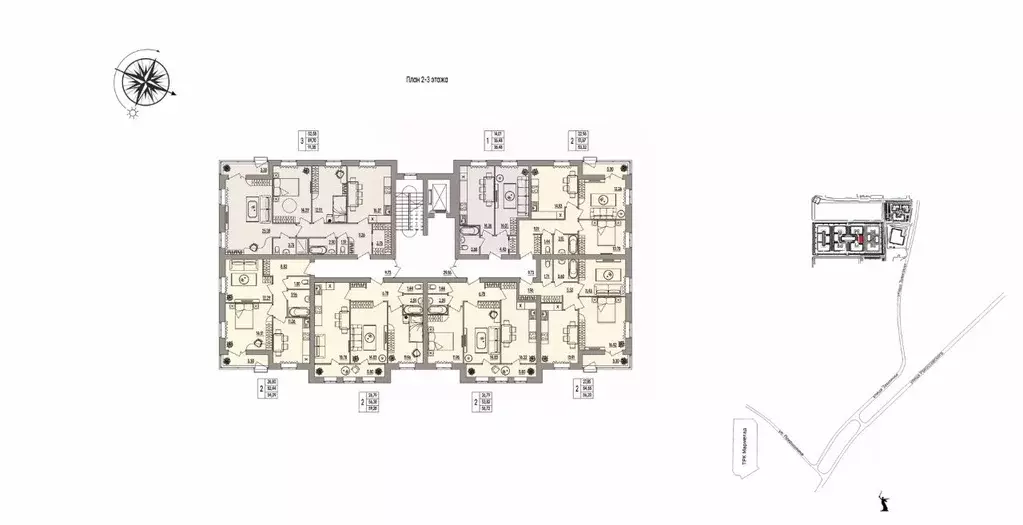 2-к кв. Волгоградская область, Волгоград ул. Землячки, 84/4 (59.28 м) - Фото 0