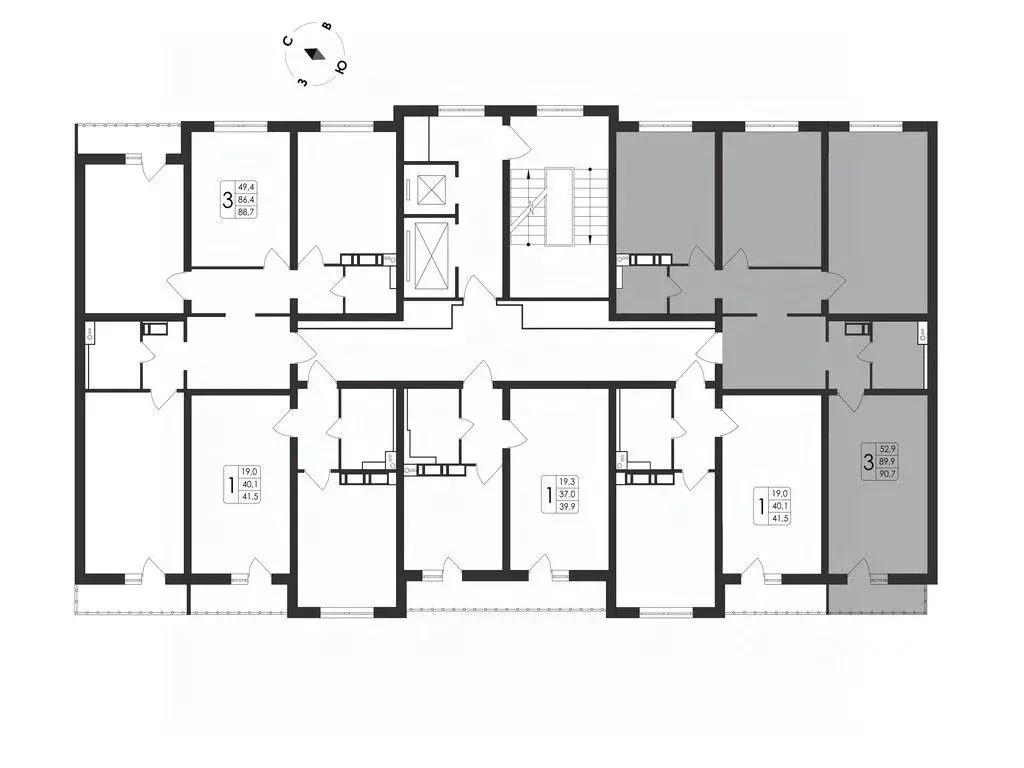 3-к кв. Воронежская область, Воронеж Первое Мая мкр, Май жилой ... - Фото 2