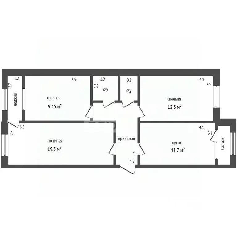 3-к кв. Дагестан, Дербент ул. Саида Габиева, 18 (61.5 м) - Фото 2