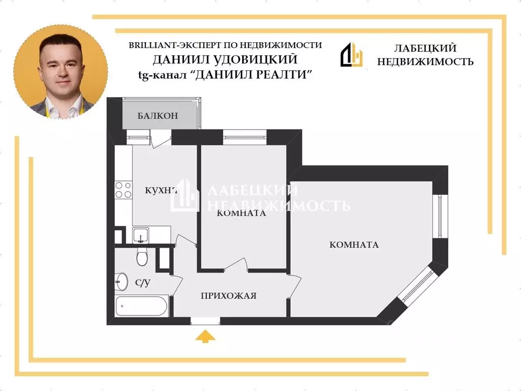 2-к кв. Ленинградская область, Кудрово г. Всеволожский район, ... - Фото 2