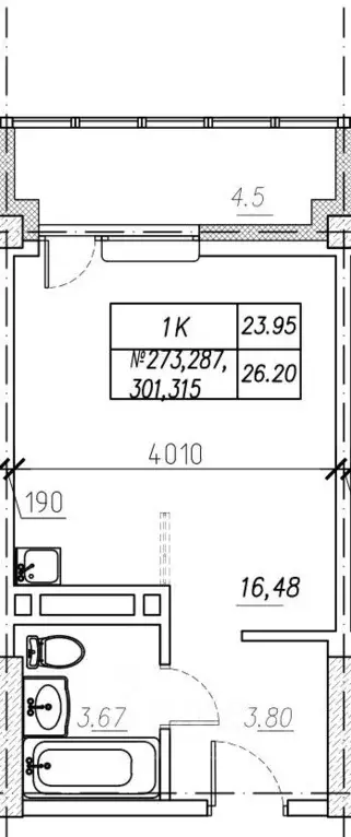 1-к кв. Приморский край, Владивосток ул. Расула Гамзатова, 5к2/1 (26.2 ... - Фото 1
