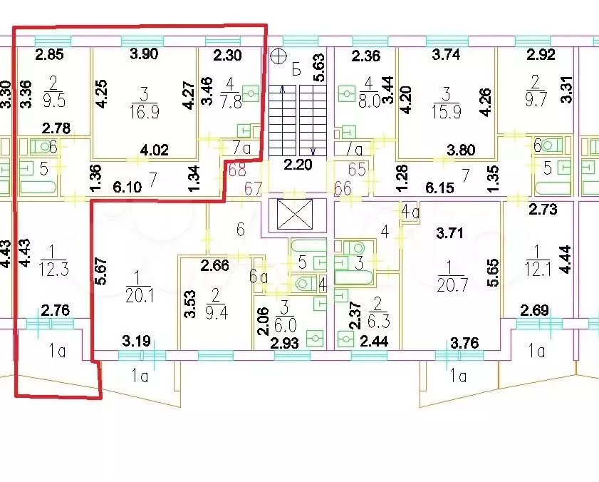 Аукцион: 3-к. квартира, 60,2 м, 8/9 эт. - Фото 0