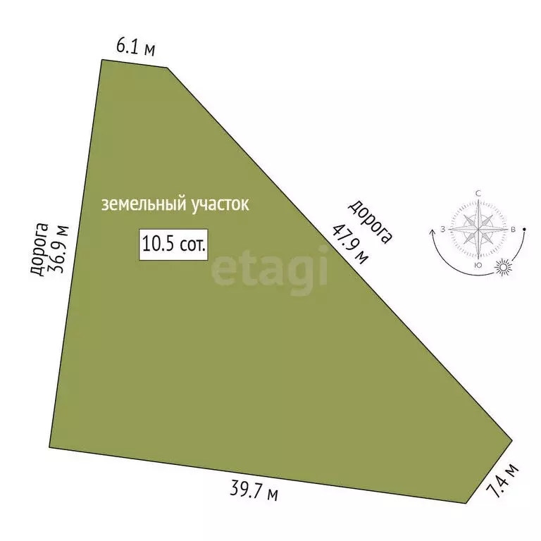 Участок в Тюменский район, деревня Якуши (10.5 м) - Фото 0