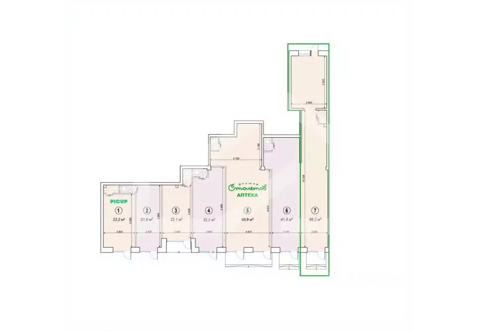 Помещение свободного назначения в Москва Ярославское ш., 2К2 (69 м) - Фото 2