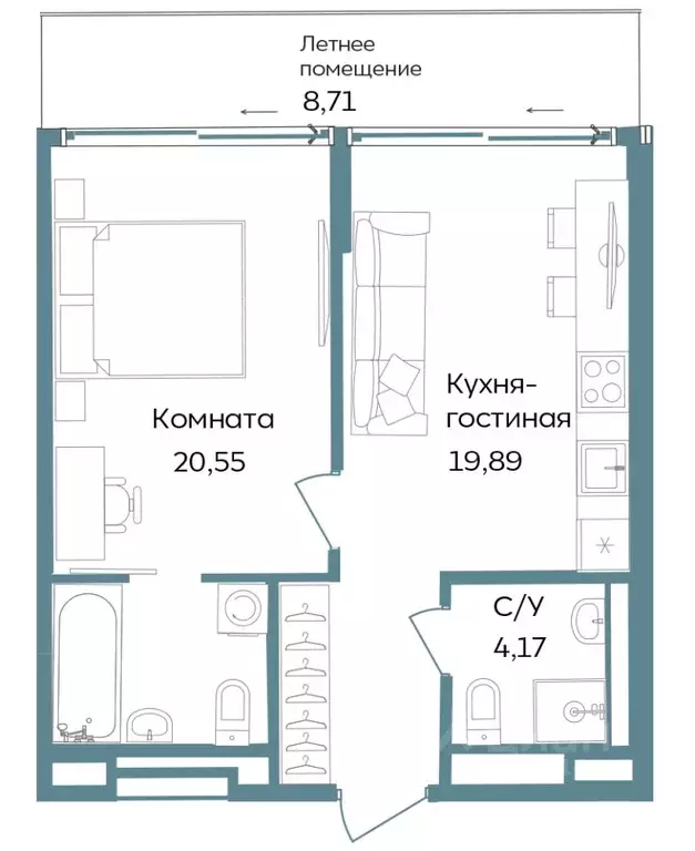2-к кв. Крым, Саки ул. Морская (53.32 м) - Фото 0