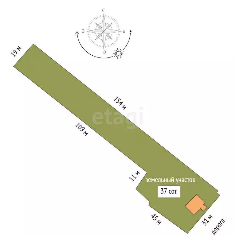 Дом в Каменка, деревня Каменка, Центральная улица (88.1 м) - Фото 1