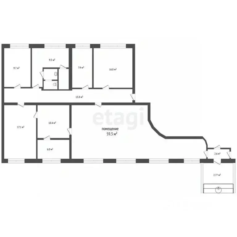 Помещение свободного назначения в Москва Планерная ул., 3К1 (59 м) - Фото 2