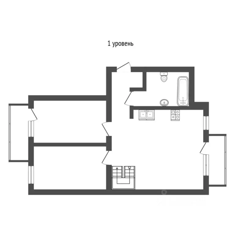 4-к кв. Тюменская область, Тюмень Рижская ул., 84 (104.7 м) - Фото 2