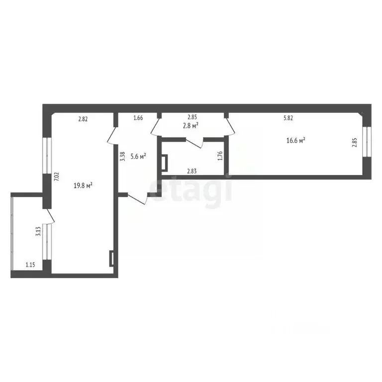 2-к кв. Саха (Якутия), Якутск Воинская ул., 9/3 (49.2 м) - Фото 1