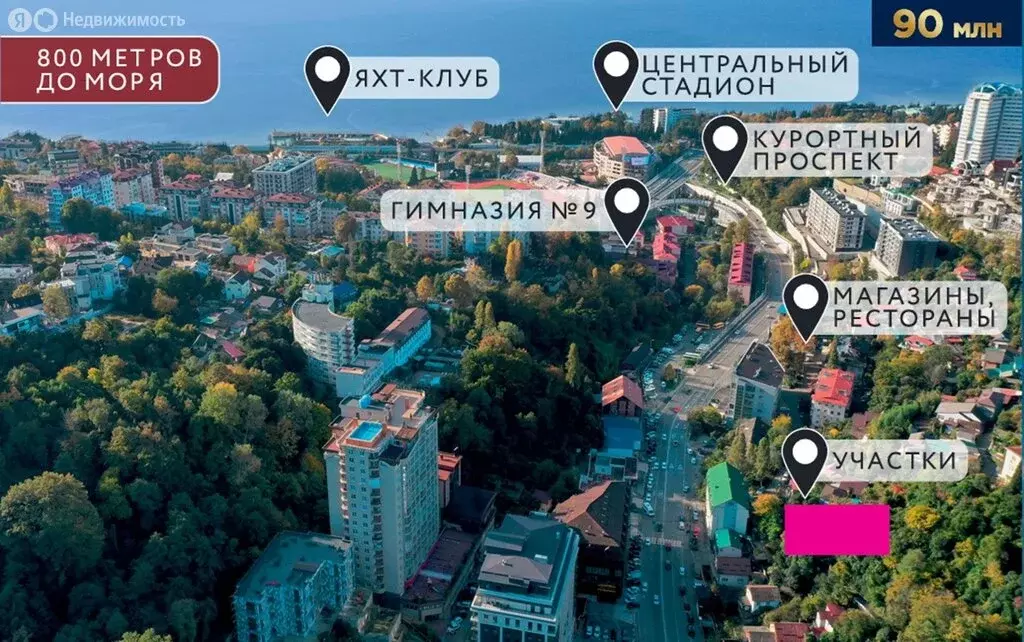 Участок в Сочи, улица 20 Горнострелковой дивизии, 58 (18 м) - Фото 2