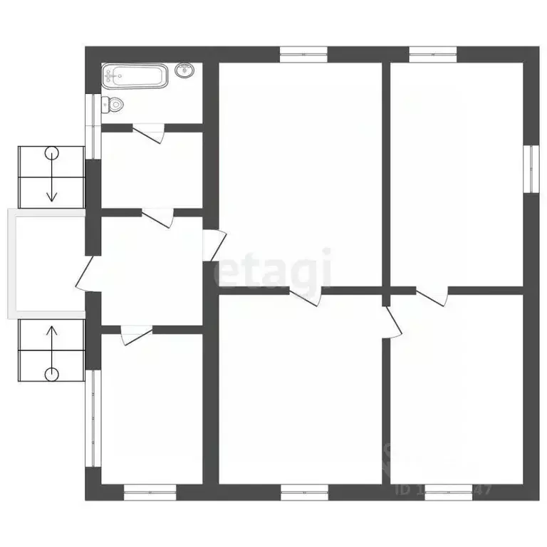 Дом в Крым, Симферополь ул. Хабаровская (66 м) - Фото 2