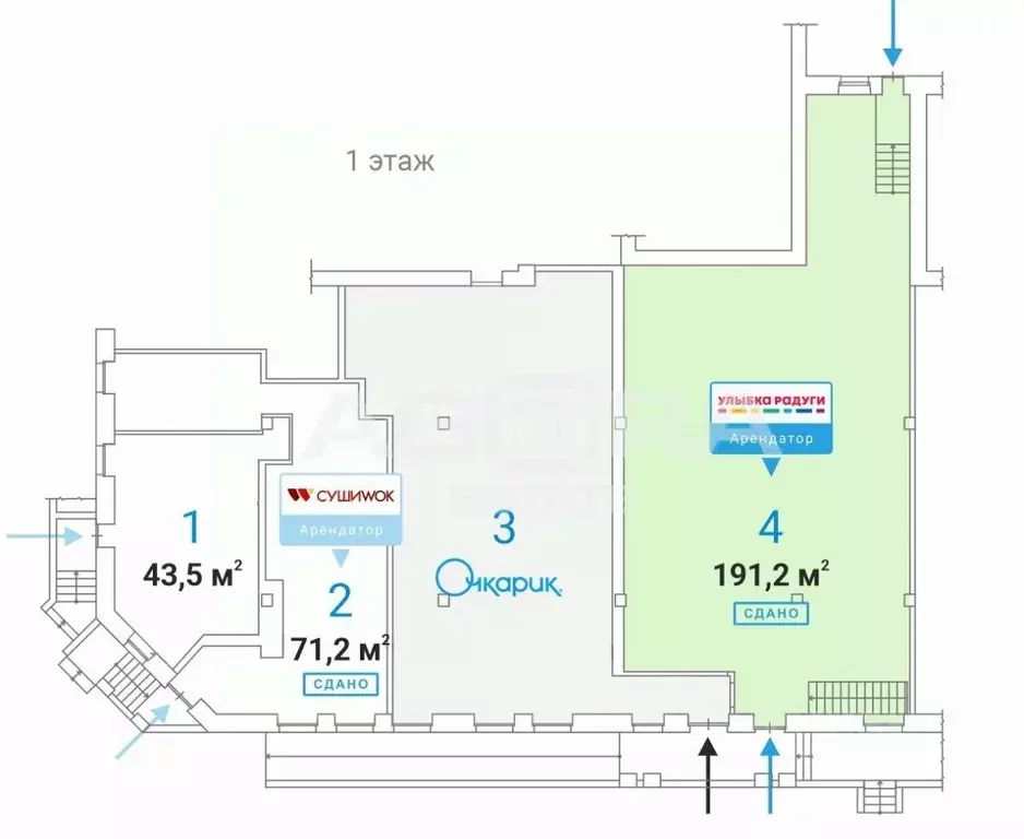 Торговая площадь в Москва Братиславская ул., 15К1 (44 м) - Фото 1