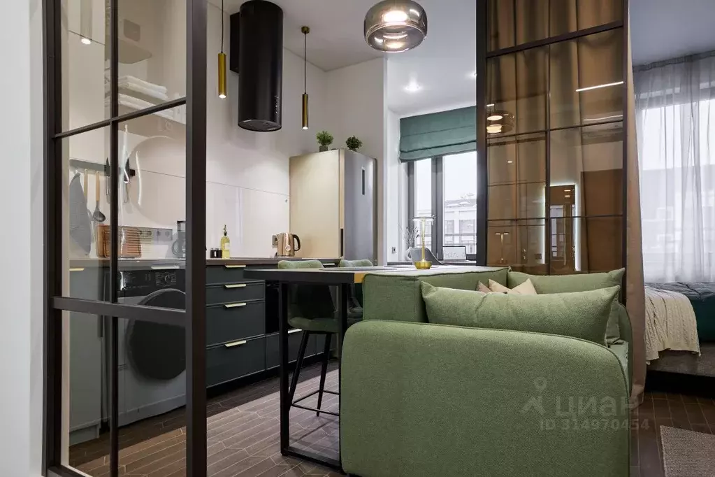Студия Санкт-Петербург Благодатная ул., 50 (33.0 м) - Фото 1
