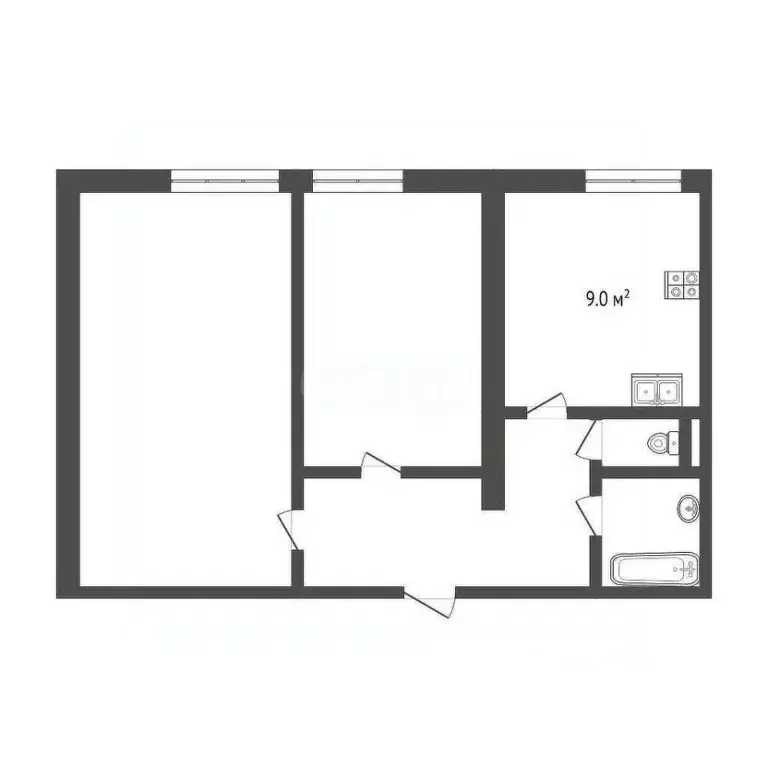 2-к кв. Москва Большая Пионерская ул., 28 (51.7 м) - Фото 0