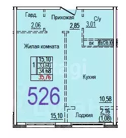 1-к кв. Московская область, Красногорск городской округ, д. Глухово ... - Фото 1