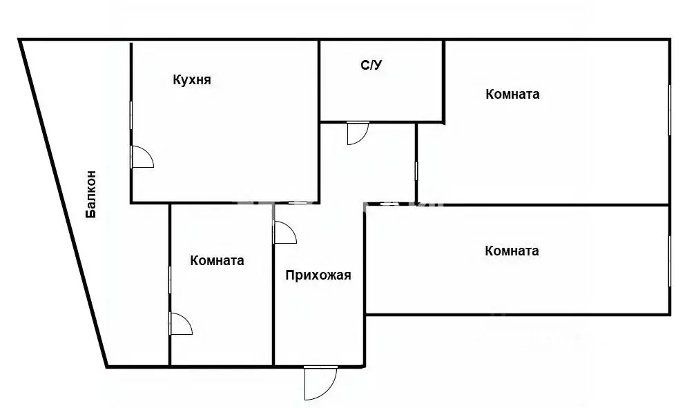 3-к кв. Приморский край, Уссурийск ул. Ленина, 126 (66.2 м) - Фото 2