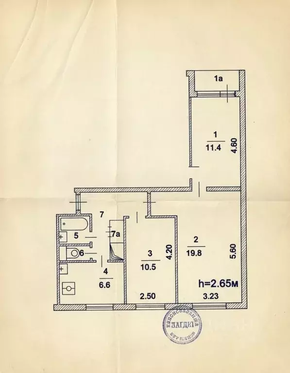 3-к кв. Москва Чертановская ул., 64К2 (58.3 м) - Фото 1