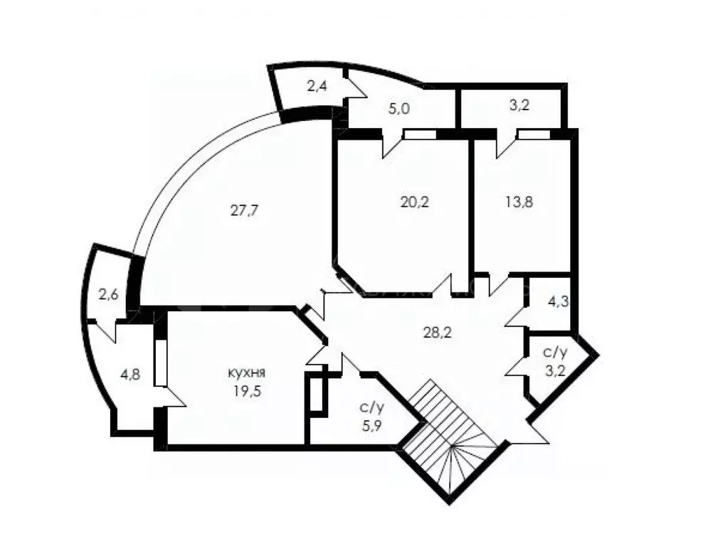 3-к кв. Тюменская область, Тюмень ул. Малыгина, 90 (122.6 м) - Фото 1