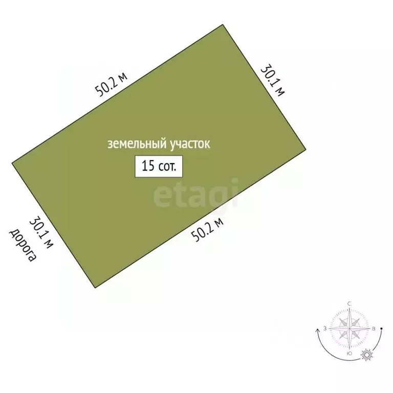 Участок в Вологодская область, Великоустюгский муниципальный округ, д. ... - Фото 2