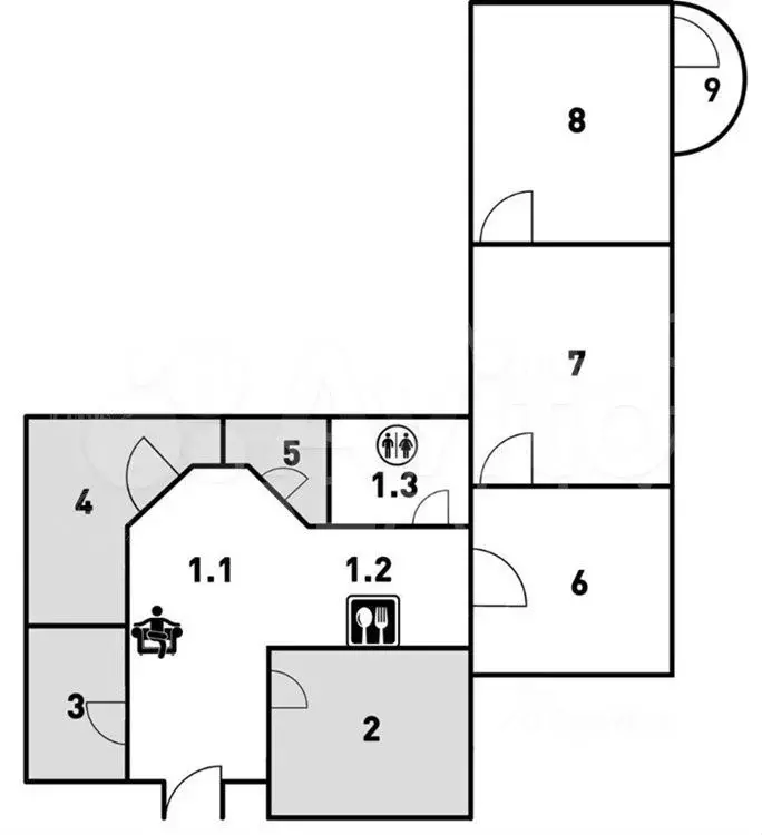 Аренда ПСН 110 м2 м. Смоленская в цао - Фото 0