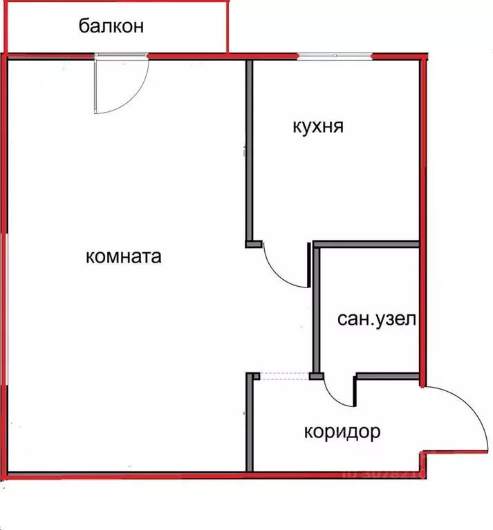 1-к кв. Санкт-Петербург просп. Энергетиков, 62 (31.0 м) - Фото 1