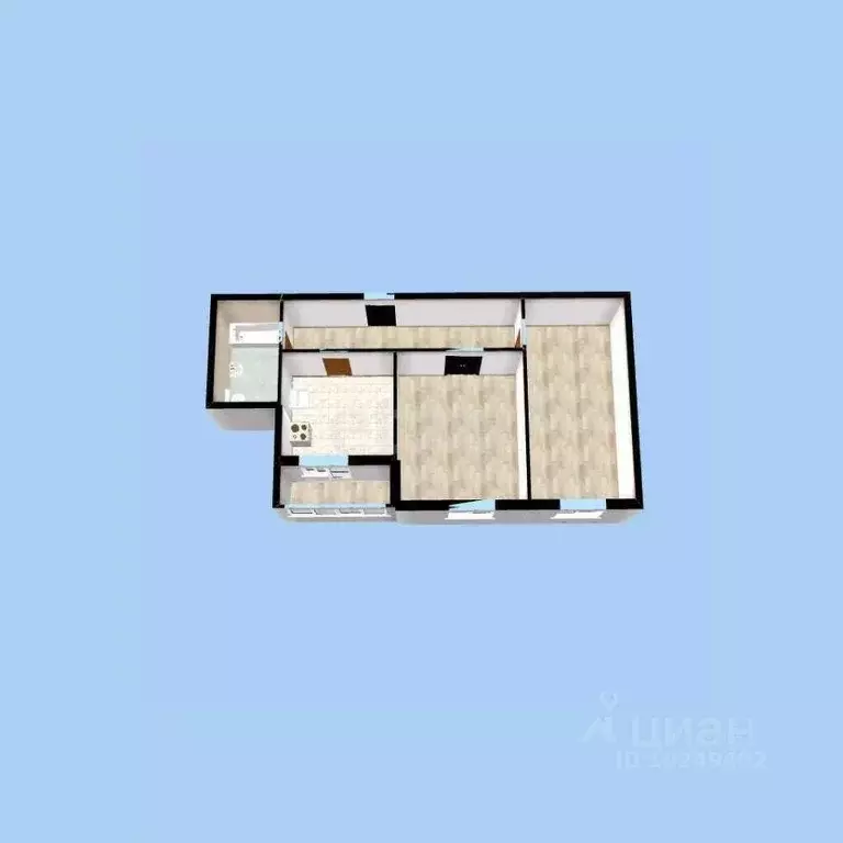 2-к кв. Башкортостан, Уфа ул. Энтузиастов, 13 (70.0 м) - Фото 2