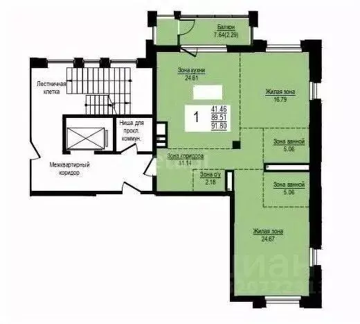 2-к кв. Свердловская область, Екатеринбург ул. Степана Разина, 23 ... - Фото 2