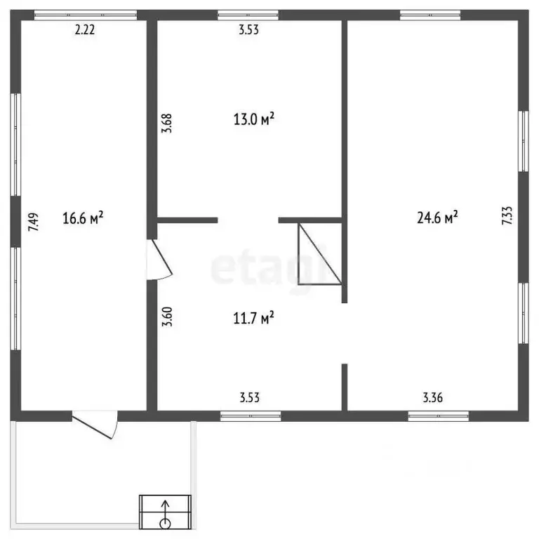 Дом в Калужская область, Куйбышевский район, Жерелево с/пос, д. ... - Фото 2