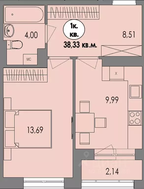 1-к кв. Карелия, Петрозаводск Перевалка-2 тер., Университетский ... - Фото 0