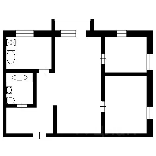 3-к кв. Новосибирская область, Новосибирск Каменская ул., 82 (42.0 м) - Фото 1