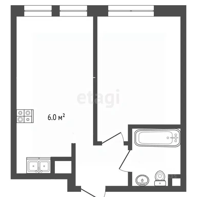 1-к кв. Московская область, Красногорск ул. Тенистых Аллей, 1к2 (35.0 ... - Фото 2
