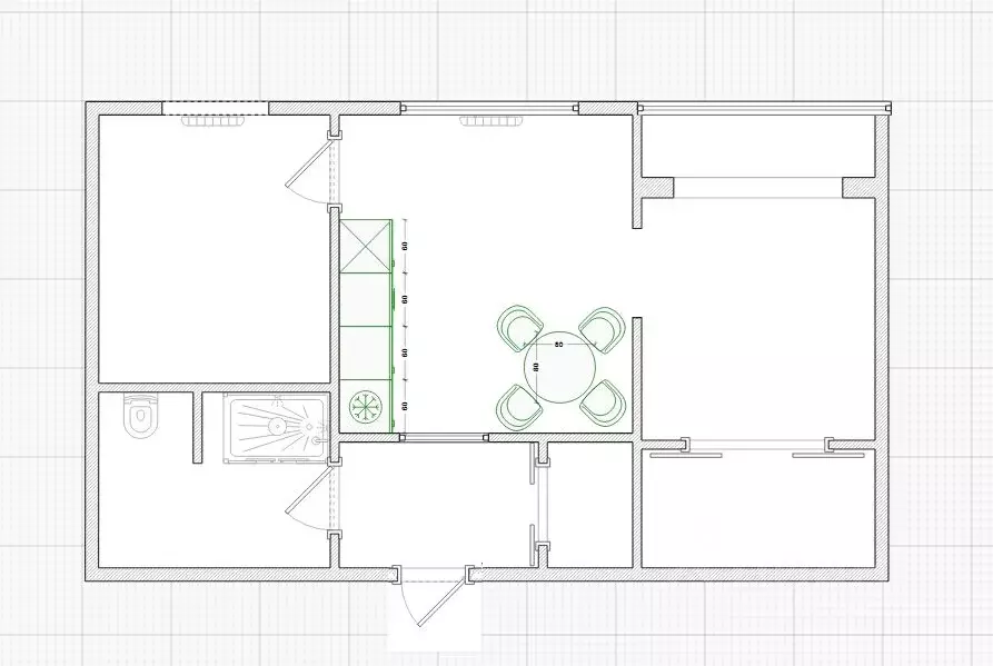 2-к кв. Хабаровский край, Хабаровск 1-й мкр, ул. Путевая, 7 (45.8 м) - Фото 2