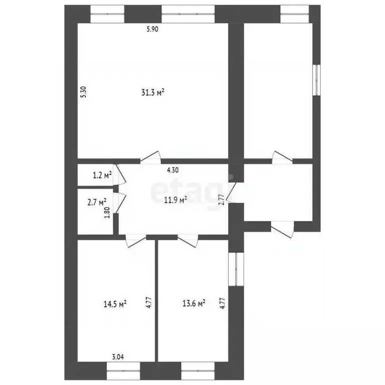 Дом в Башкортостан, Бирск ул. Смородинцева (102 м) - Фото 2