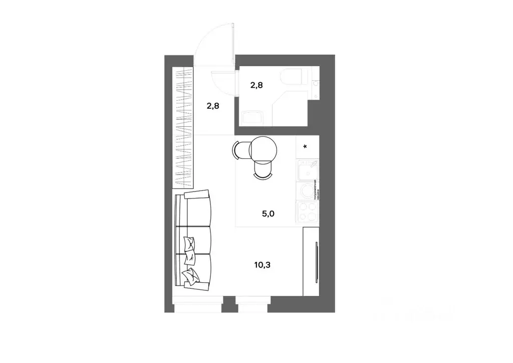 Студия Ленинградская область, Всеволожский район, д. Новое Девяткино ... - Фото 1