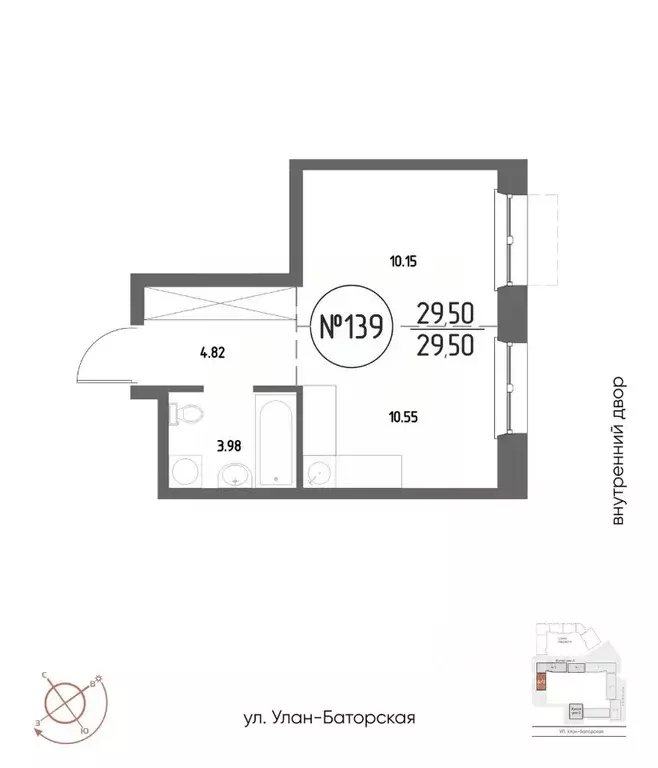 1-к кв. Иркутская область, Иркутск Макс жилой комплекс (29.5 м) - Фото 1