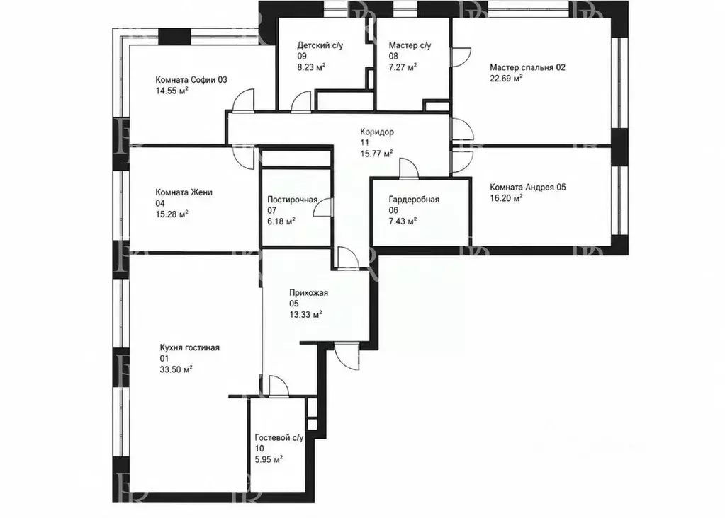 5-к кв. Москва Багратионовский проезд, 5Ак1 (168.5 м) - Фото 2